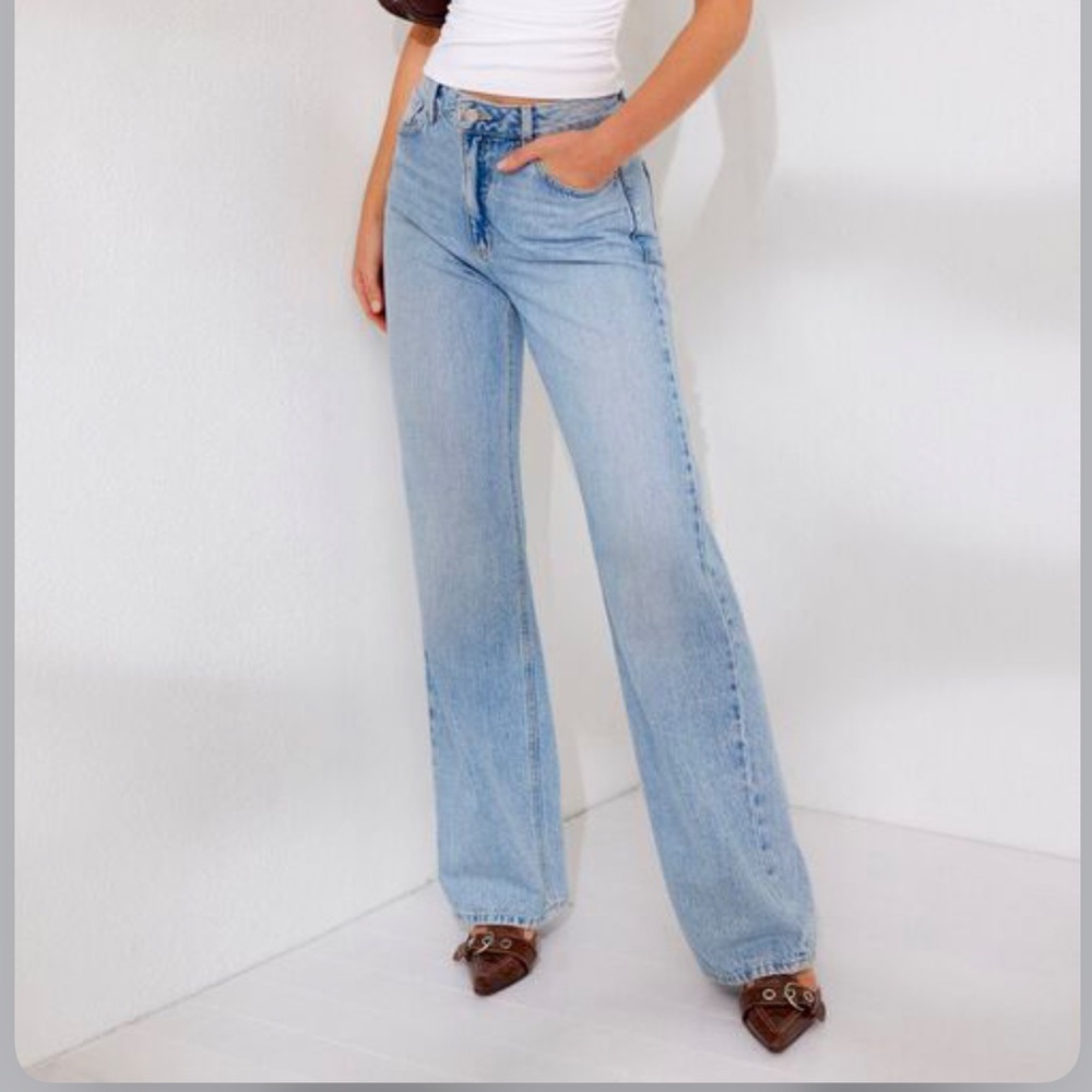 Heidi Wide Leg Jeans in Indigo Medium Wash